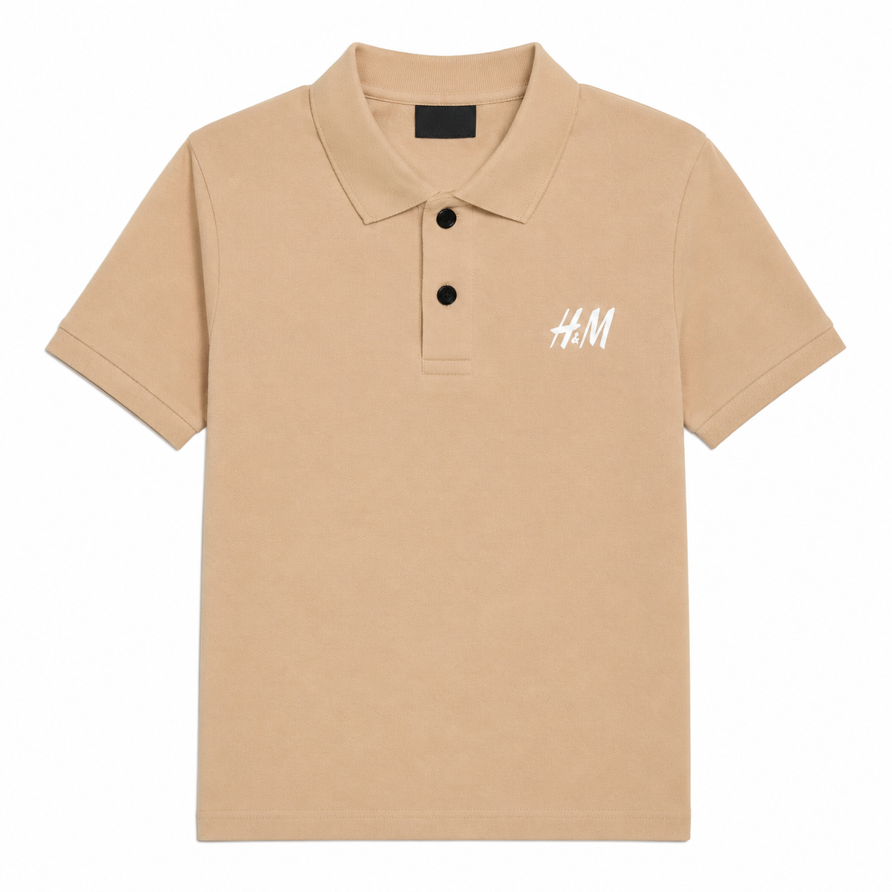 Men's Solid Beige Polo T-Shirt | Cotton Blend Fabric | Regular Fit | Half Sleeve | Collar Neck | Casual & Office Wear | Soft & Breathable Polo Tee for Men